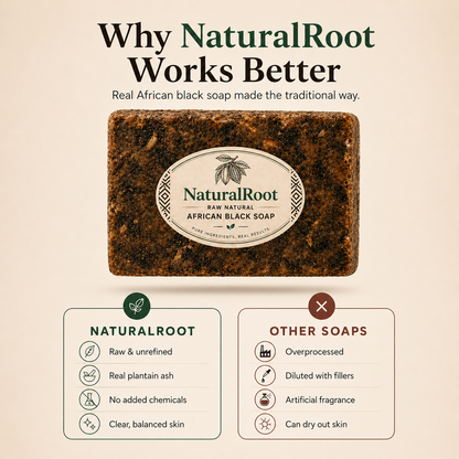 NaturalRoot Raw African Black Soap
