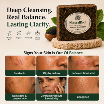 NaturalRoot Raw African Black Soap